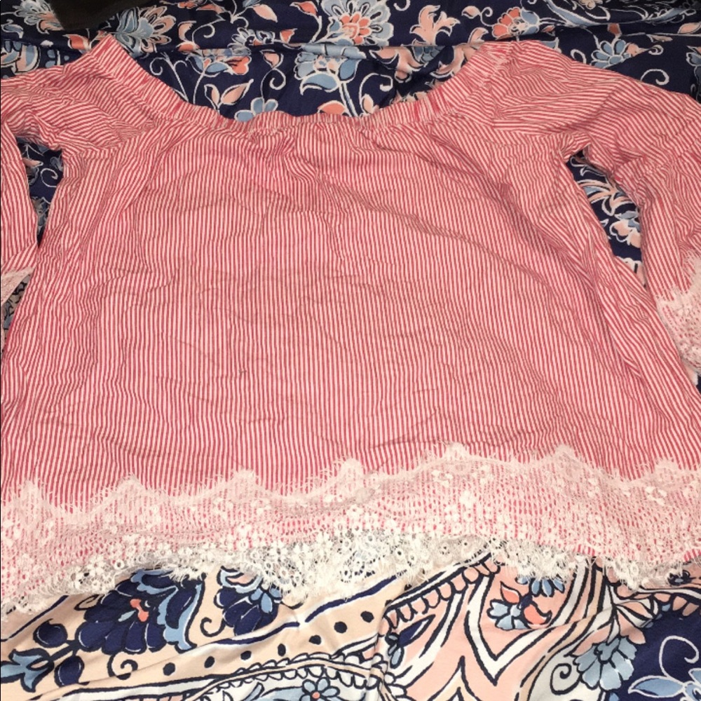 Off the shoulder shirt